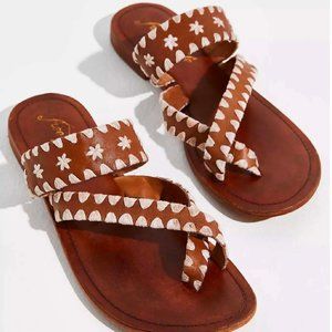 Free People Bella Caia Crochet Sandals Size 38